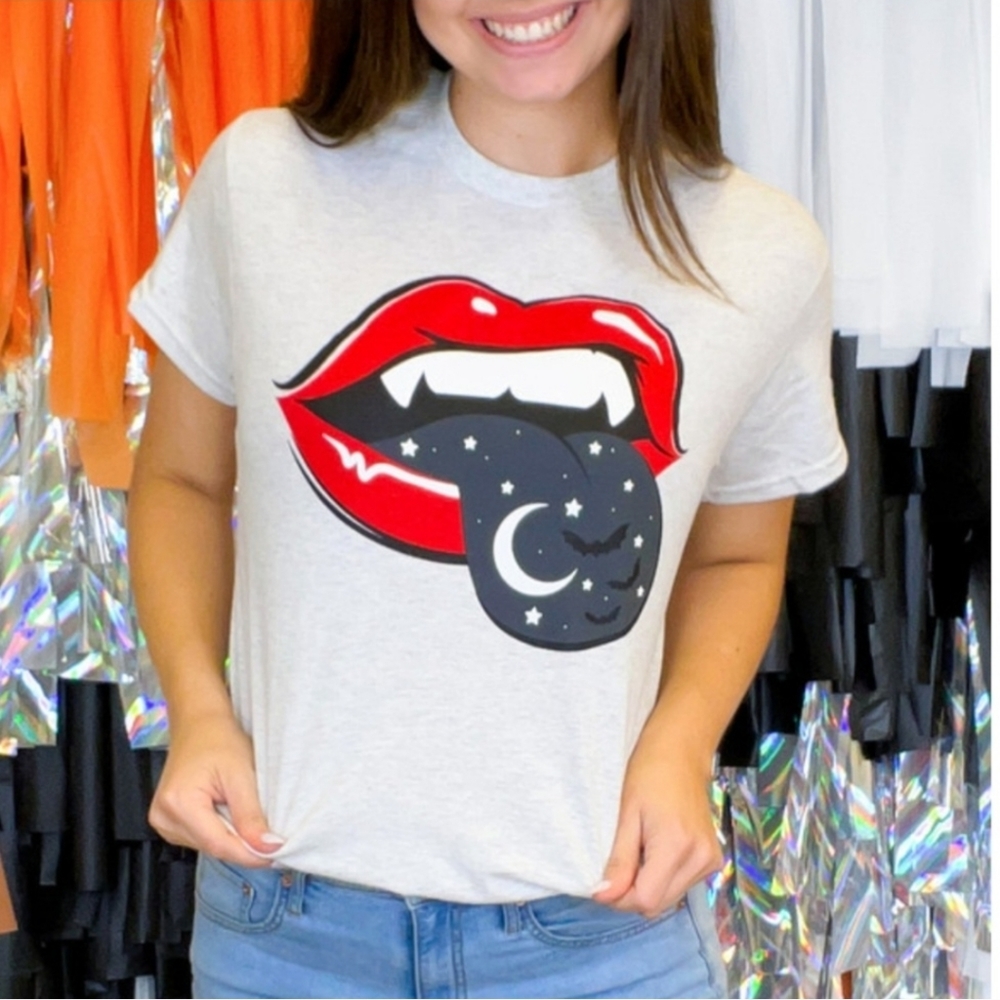 NEW Halloween Lips Tee